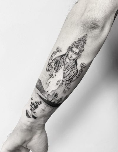 gergo augusztiny hungary budapest lakshmi and krishna spiritual tattoo