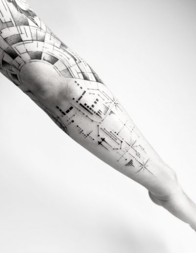 gergo augusztiny hungary budapest geometric fineline sleeve tattoo